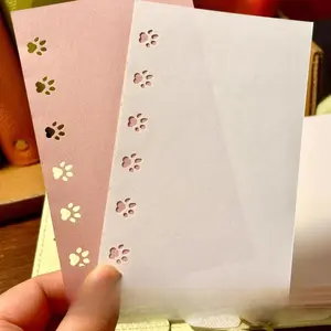Hollow-Out Cat Punch Tool with Embossing - for A7/M5 Refill Pages, Decorative Backgrounds, Journaling Cards