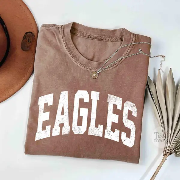 Vintage Eagles Shirt, Eagles Game Day Shirt, College Spirit Eagle Mascot shirt, Teacher Gameday Shirt, Tailgate Football Tee