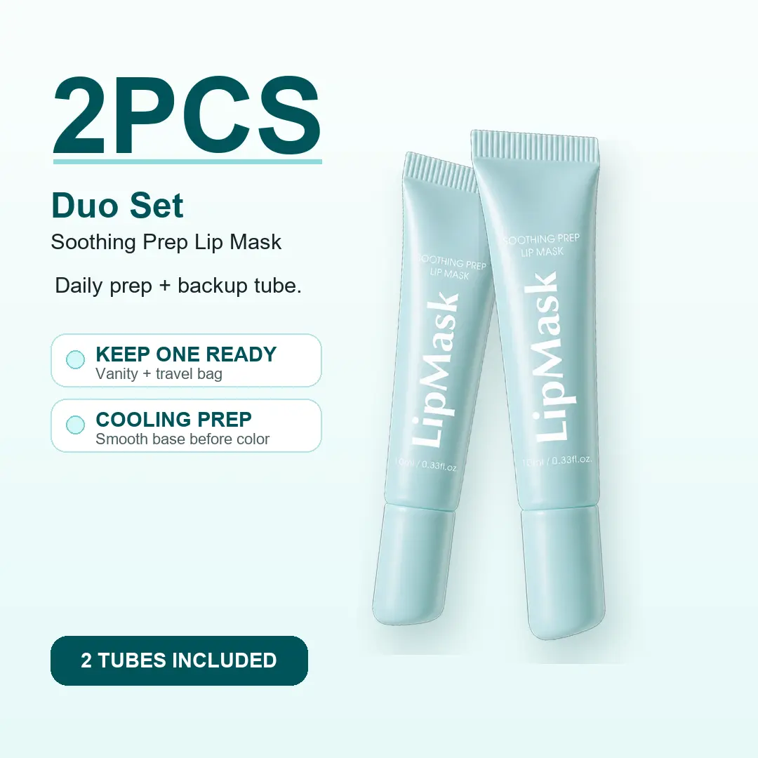 Summer Special Buy 1 Get 1 Free Lip Prep Peel-Off Mask - Clear, Soothing Daily Lip Care Gel Treatment, Cooling Lightweight Non-Sticky Formula for Smoother Tint or Gloss Application