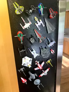 Starfighter Magnets for Fridge Door Locker 24 Ships to Choose From Magnetic Starship Decor Cosmic Fun for SciFi Enthusiasts