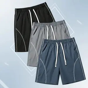 Men's 3-Pack casual athletic shorts available in Various colors, made from breathable fabric—perfect for summer beach trips, outdoor activities, and everyday wear.