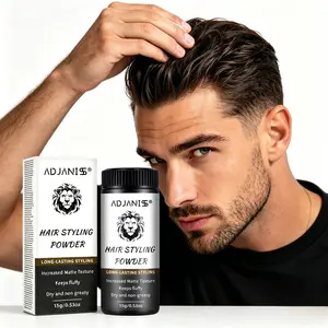Men's Volumizing Setting Powder 15g, Styling Powder, Strong Oil Control, Long-Lasting Matte Root Lift, Perfect Father's Day Gift, Unisex, All Hair Types