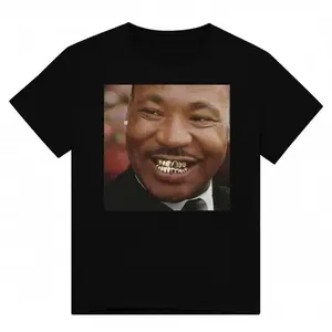 Martin Luthe King Gold Grillz Meme Heavyweight Cotton Unisex Casual T-Shirt