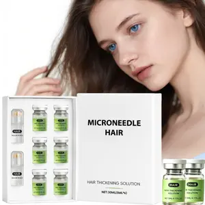Scalp Care System - Nourishing Hair Roller Serum with Ginger Root Oil, Peppermint Leaf Oil, Sophorolene, Vitamin E, Daily Scalp Care, 5ML X 6 Bottles, fast Hair Growth Serum