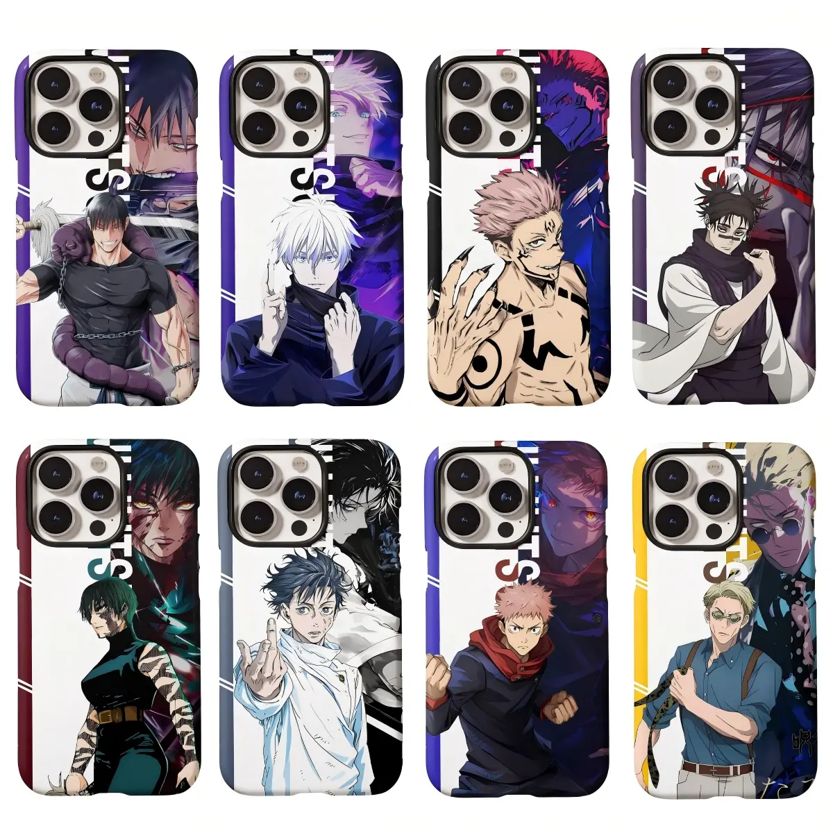 Jujutsu Kaisen Cool Characters Phone Cases For iPhone 17 Promax Pro Air 16 Plus 15 14 13 12 11 Film Shell Shockproof Protective Cover Gift For Birthday Christmas Halloween
