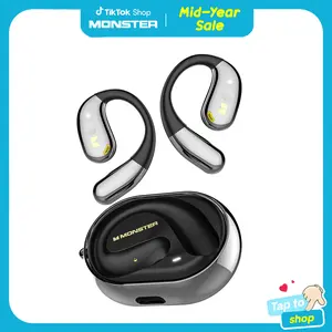 Monster Open Ear AC360, Wireless Rotary Earphone, With Lanyard, Upgraded Wireless 5.4, Touch Control, 24h Long Battery Life, Long Wear Comfortable And Not Tired - SummerWins - DealsForYouDays