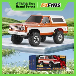 FMS 1/24 RC Crawler  Chevy K5 Blazer RC Car FCX24 RTR RC Pickup Truck SUV 4WD 2.4GHz 3CH Hobby RC Model 8km/h Mini Car Off-Road Remote Control Car