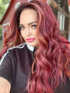 EMBER, custom designed WBR, Premium heat resistant synthetic fiber, 13x4 lace front, free part