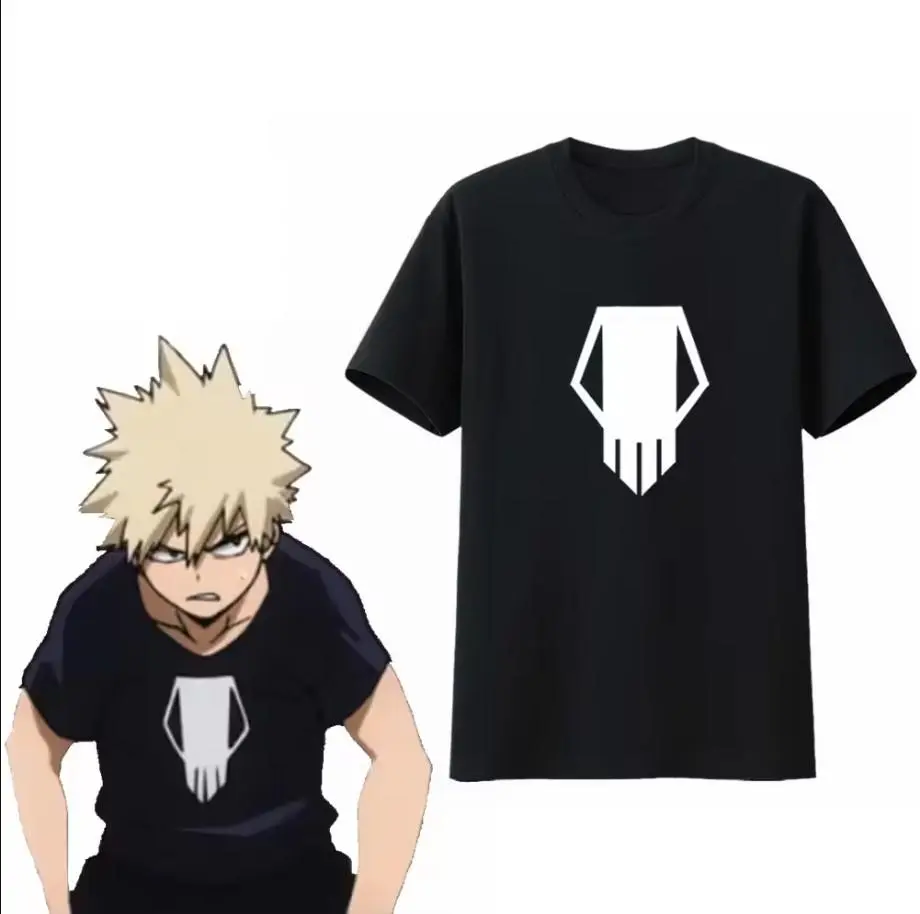 Cosplay Anime My Hero Academia Bakugou Katsuki Tee TShirt Costumes Unisex Halloween Christmas Party Sets School Uniform Suits