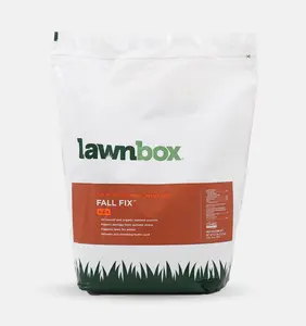 Lawnbox Fall Fix 5-5-5 Organic Lawn Fertilizer - 100% Organic, Quick & Slow-Release Nitrogen, Humic Acid, Safe for All Turf Types, Family Friendly