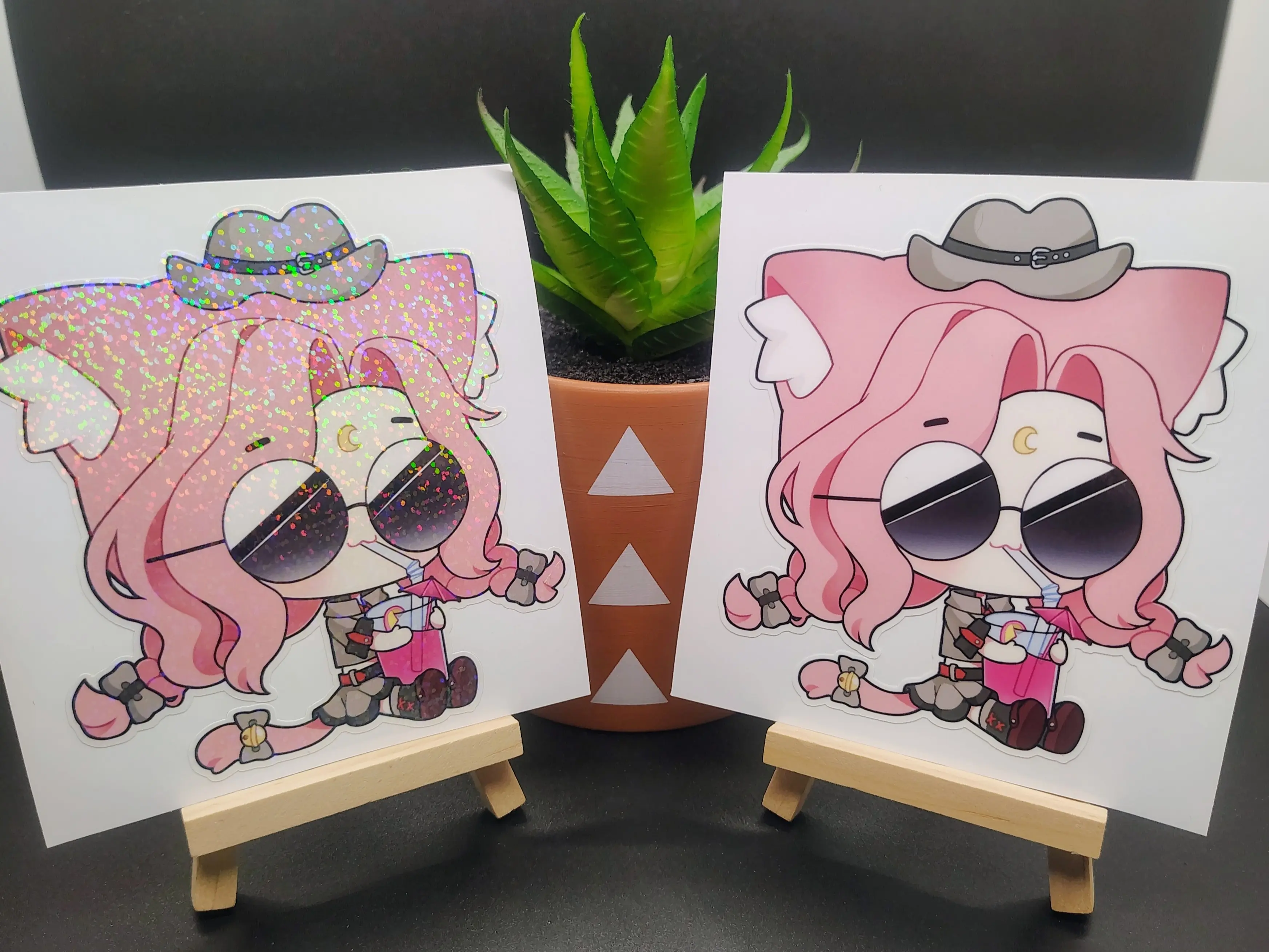 [VTuber] Mooni EZ Chill Chibi Scout Fan Art Sticker! - Fan Art Water-Resistant Vinyl Sticker!