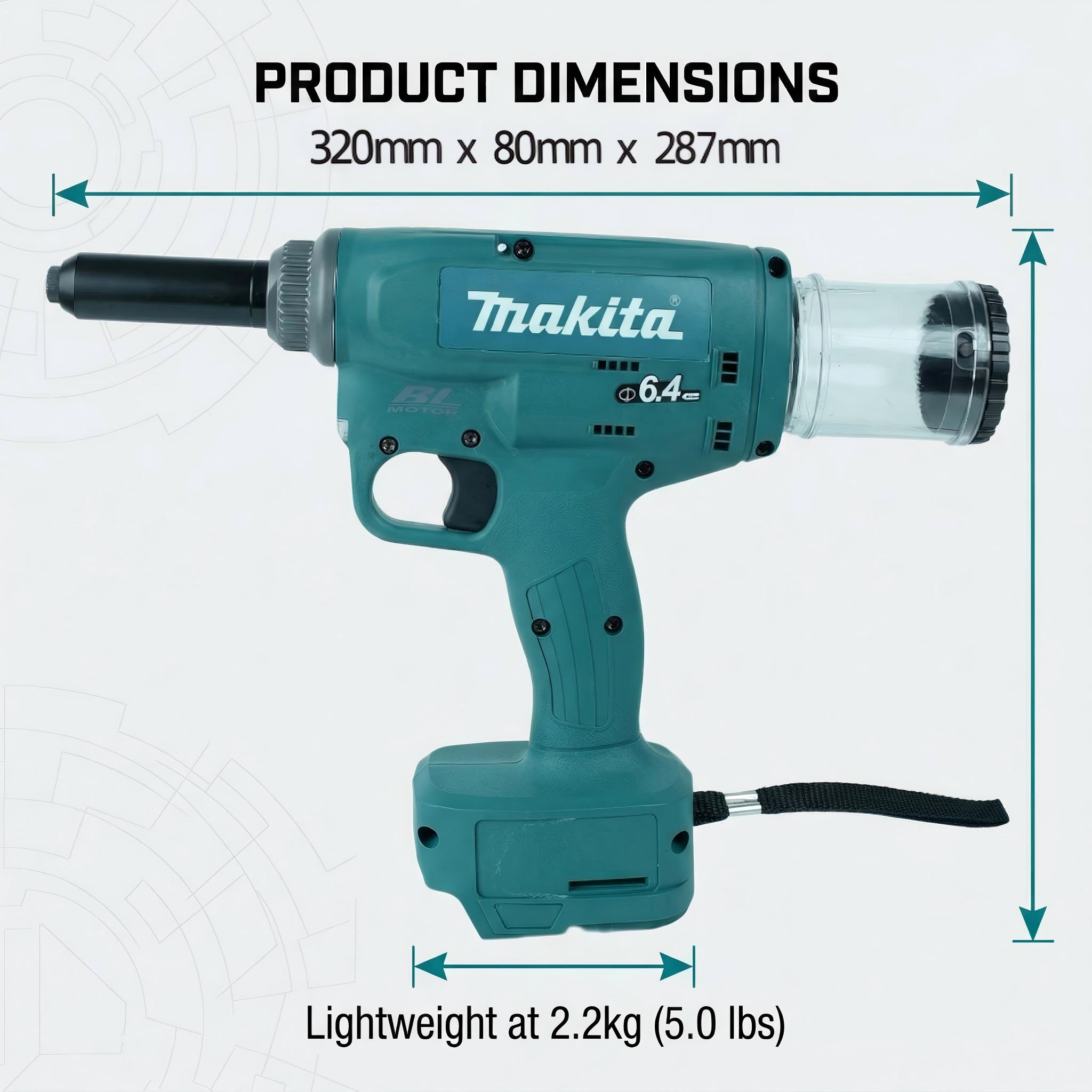 Makita cordless rivet gun