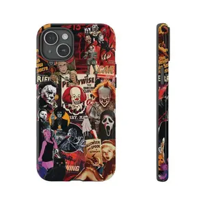 Pennywise Horror Halloween Themed Phone Case Premium Matte Texture, Protection, Shockproof, Anti-Drop, Anti-Fingerprint For IPhone 17-12, Pro Max, Pro Plus, and Samsung S25-22 Protection Safety