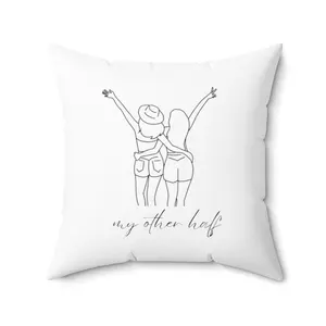 Bestfriend Pillows, Gift For Bestfriend, Sister Pillow, Decorative Throw Pillow, Cute Throw Pillow, Home Decor, Bestfriend Cushon