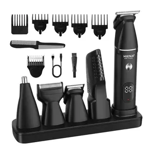 5-in-1 Men's Electric Shaver Set Clipper with LED Display, USB Rechargeable, 7000 Speed, Home Grooming & Salon Use, Perfect Gift for Men, Beard Hair Shaver,