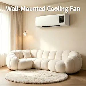 Energy Efficient Ultra-Quiet Wall Fan | No-Drill Installation, 3 Speeds | Perfect for Bedroom, Nursery & Dorm | Tool-Free Setup, Safe for Kids & Pets – Cool Air Without Waking Anyone!
