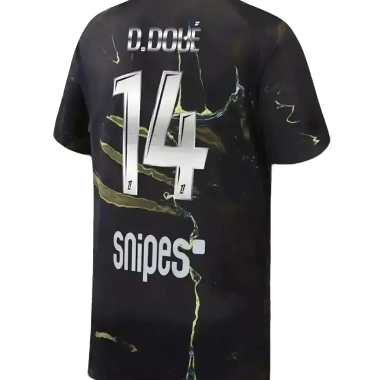 D Doue 14 Night Edition Soccer Jersey Black Unisex Football Fan Shirt