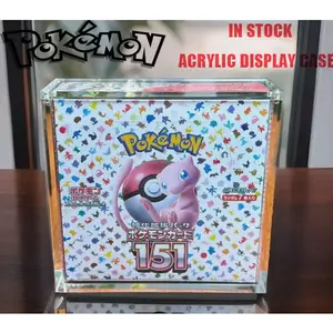 Pokemon Japanese Booster Box Acrylic Display Case - Magnetic Lid - Protection