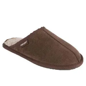MUK LUKS Men's Printed Berber Suede Scuffs