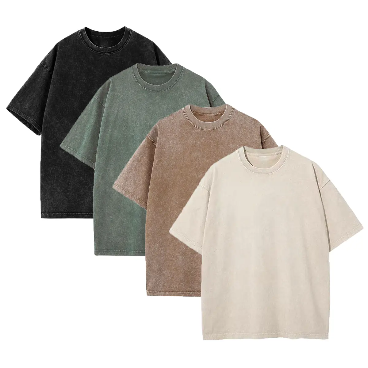 Midnight Black+Olive Drift+Chestnut Brown+Beige