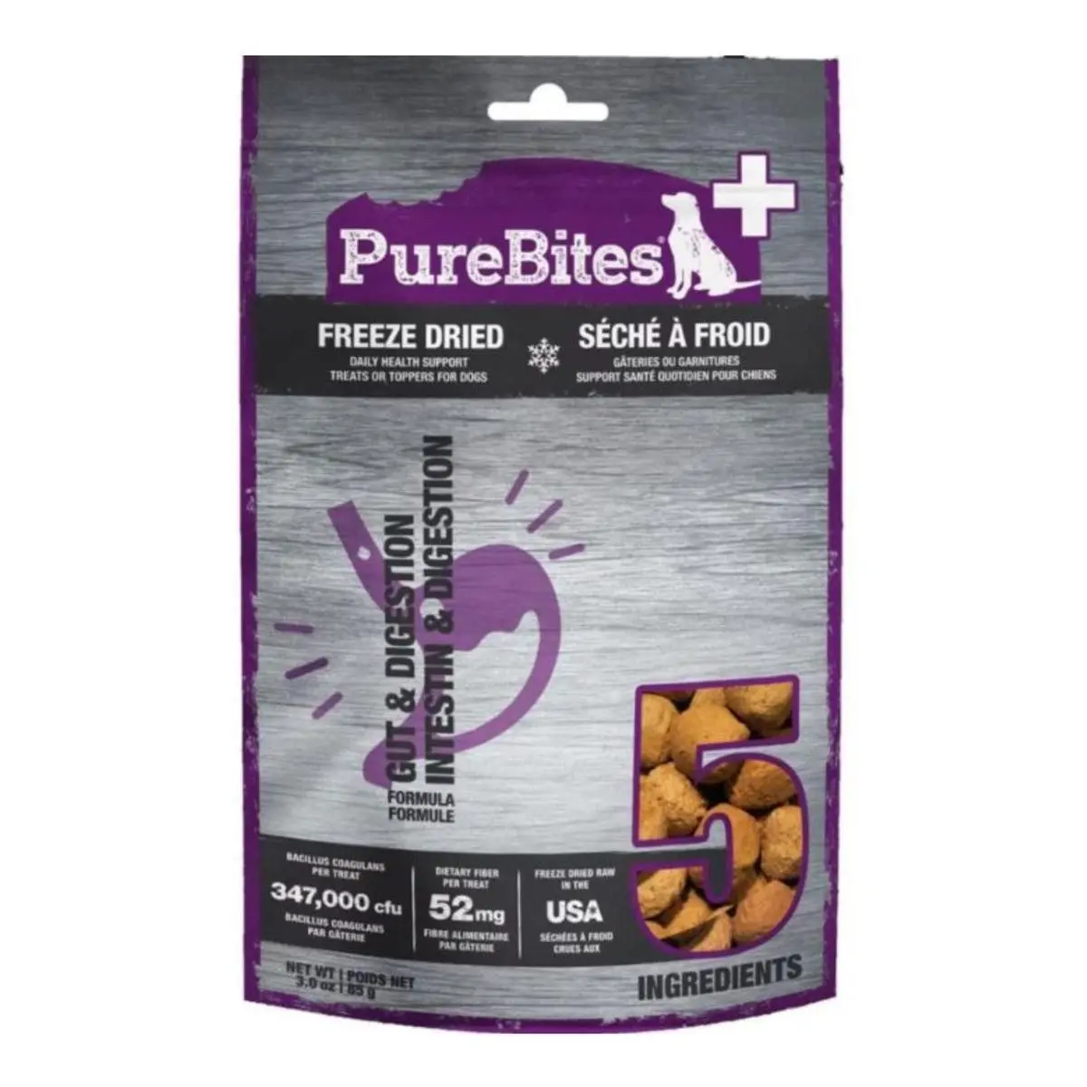 PureBites Chicken and Pumpkin Freeze Dried Dog Gut and Digestion 3oz