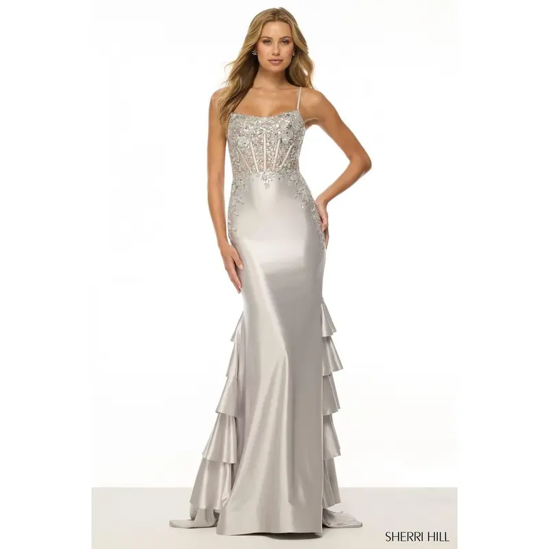 turquoise mermaid prom dress Long Mermaid Prom Dress with Empire Waist