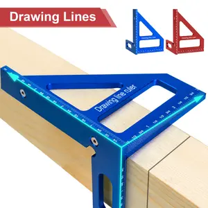 1 triangular hole ruler, woodworking marking ruler, square ruler, angle ruler, marking tool, oblique ruler, hole ruler outdoorfun
