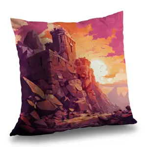 MWW C1PT1616H5QYP7 16 x 16 in. The Setting Rampart - White Polyester Twill Throw Pillow Insert