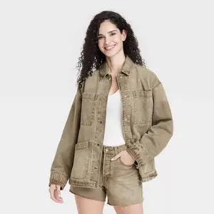Women's Denim Chore Coat - Universal Thread