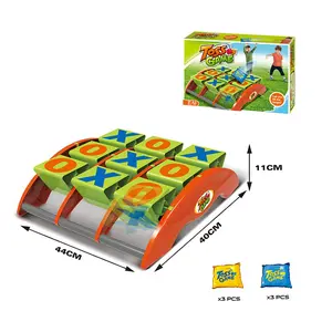 Tic Tac Toe, Bean Bag Toss for Camping and Family Night, Get Three-in-a-Row for 2-4 Players, Games Toss Across Kids Outdoor Game