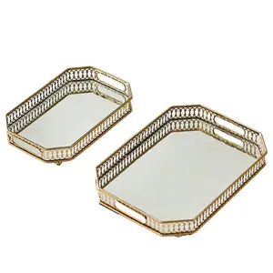 Mirror Tray - Multifunctional Metal Storage for Home Decor