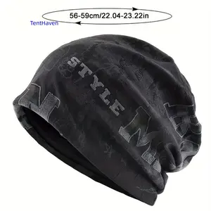 Unisex Lightweight Knitted Beanie Hat, Slouchy Skull Cap for Men and Women, White and Black Color Options SpringStatements