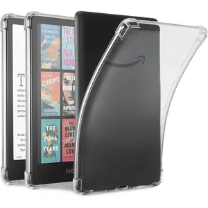Clear Case for 7" All-New Kindle Paperwhite 12th Gen 2024 & Kindle Colorsoft Signature Edition (2024 Release) - Ultra Slim Soft TPU Transparent Cover & Lightweight, Clear