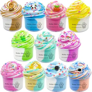 Summer Spring Gift Butter Slime Kit 11packed, Party Favors for Kids, Dual Colored, Novelty and Gag Toys for Girls and Boys, Creative Stimulation Toys, Christmas Stocking Stuffers