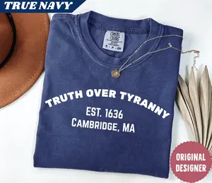 Comfort Colors®  Truth Over Tyranny Shirt, I Stand With Harvard Shirt, Hands Off Harvard Shirt