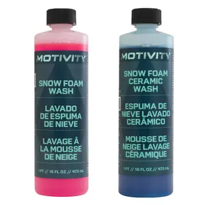 MOTIVITY Snow Foam Duo, Concentrated Car Wash and Ceramic Wash, Safe for Use on Cars, Trucks, Motorcycles, Powersports, RVs - 16 fl oz (2 Pack)