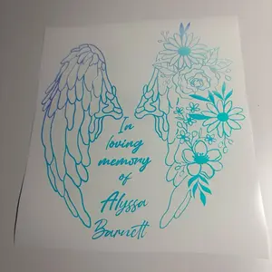 Memorial In Loving Memory Of Custom Decal