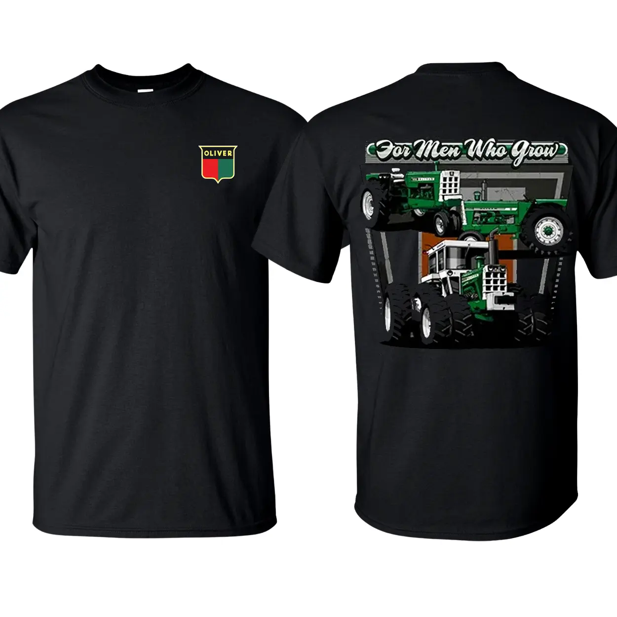 Oliver Tractor T-Shirt For Men Who Grow Farm Unisex Ultra Cotton Short Sleeve USA Made 100% Cotton T-Shirt