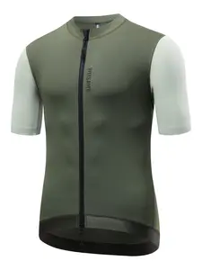 WOSAWE Short Sleeves Cycling Jersey Color Blocked Summer Bike Shirt Bicycle Top Quick Drying