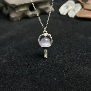 Aesthetic KPop Light Stick Clavicular Necklace - Culturally-Inspired Silver Plated Minimalist Choker, Fandom Accessory Gift for Her (Necklace Only, Box Not Included), Clavicular Necklaces, Culturally-Inspired Necklaces SummerVibes