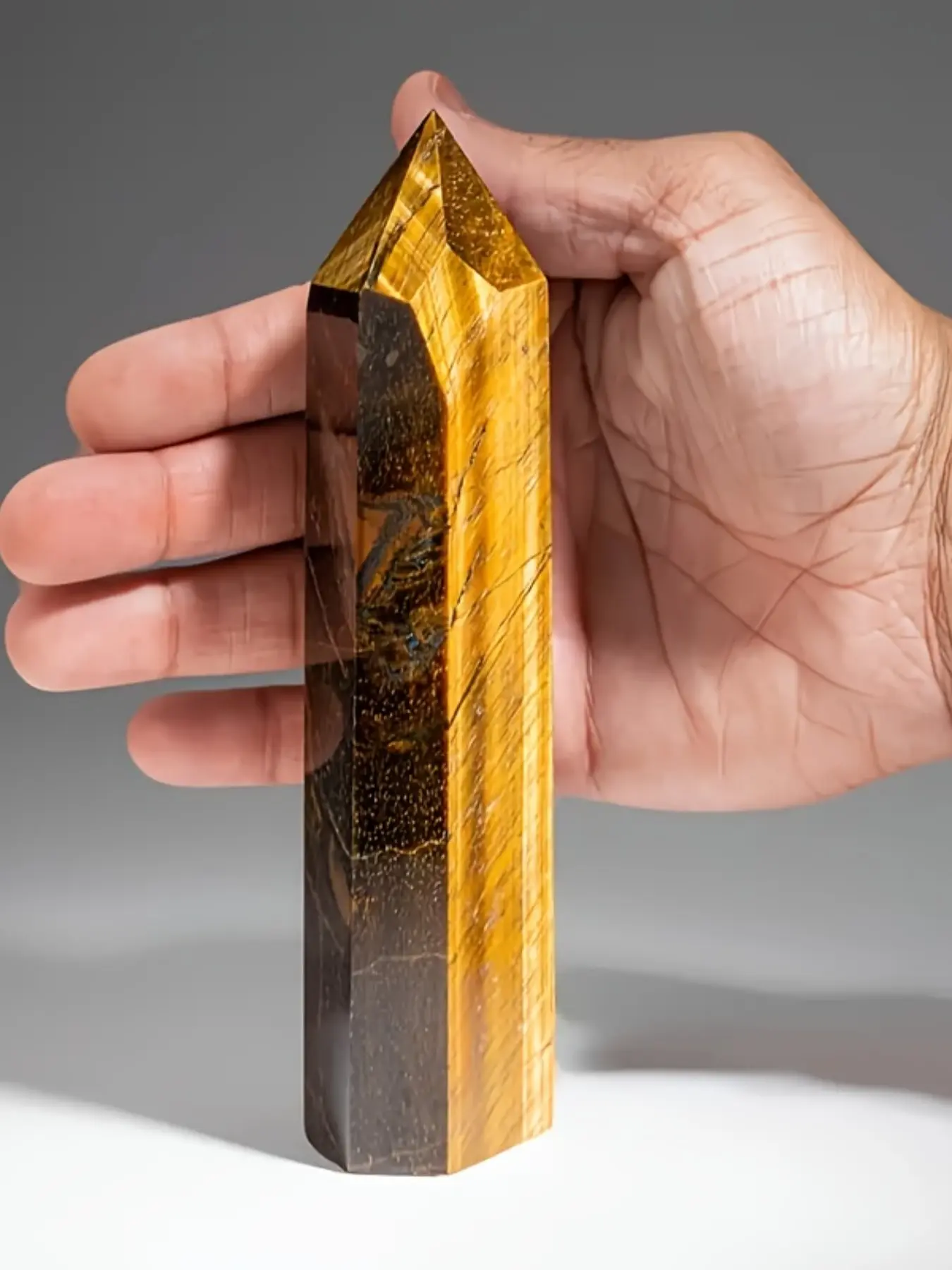 Tiger'S Eye Jade Obelisks, Tiger'S Eye Towers, Large Crystal Points, Crystal Carvings, Natural Crystals, Crystal Decorative Stones, Crystal Decorative Ornaments, Home Decor Items, And Crystal Gifts for Parents, Natural Stone Decor