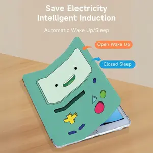 Series Cute Smiley Face Game Console Cartoon Pattern Tablet Case, Tablet Protective Cover, Fits iPad 11/a16/10/9/8/7/6/5th, Soft Anti-Drop Protection