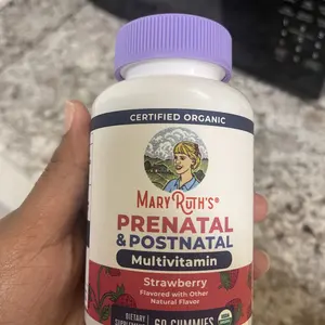 MaryRuth's Prenatal & Postnatal Multivitamin Gummies - Pre-Conception - Postnatal Vitamins for Breastfeeding - USDA Organic - Vegan - 30 Servings