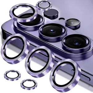 1 Pack Camera Lens Protector, Top Grade with CD Pattern for Samsung Galaxy S25 S24 S23 S22 Ultra S25 S24 S23 S22 Plus FE S26/S26 Plus/S26 Ultra, 9H Hardness, Anti-Scratch, HD Clear, Bubble-Free Installation