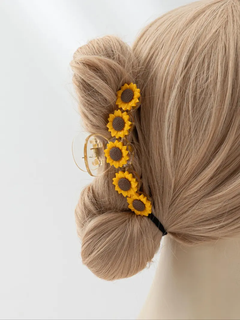 sunflower hair clip - TikTok Shop display picture 2