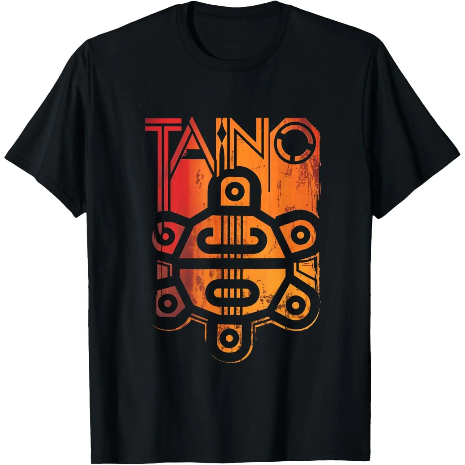 Men's Short-Sleeve Round Neck Casual Streetwear Menswear T-Shirt - Celebrate Taino Culture & Boricua Art of Puerto Rico