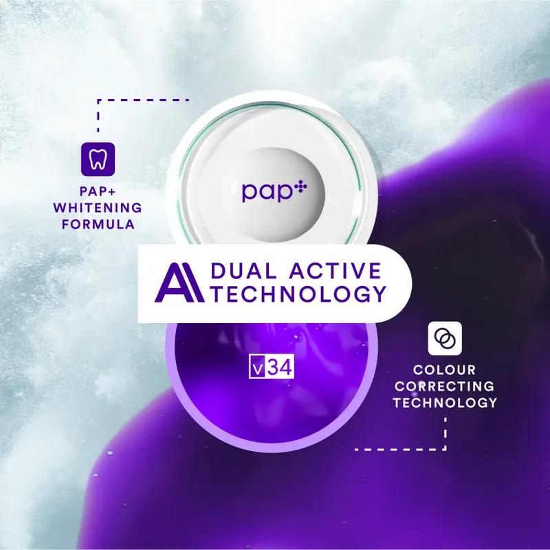 HiSmile Multi-pack Whitening Strips, Teeth Whitening Strips, Purple Tooth Whitening, Tooth Stain Treatment, Combining Whitening and Colour Correction，3Pcs