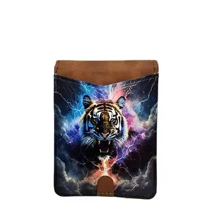 Stylish Custom Tiger Wallet made with PU Leather Material - Bold Graphic Design, Waterproof Protection, Bi-Fold/Trifold Design, Lightweight for Everyday Use