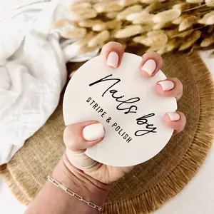 Personalized Acrylic Disk, Hand, Foot, Nail Care and Nail Art Selfies, Photo Prop For Social Media, Business Sign, Nail Artist Gift For Nailer