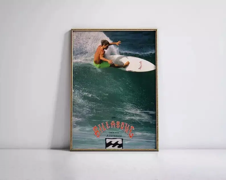 1990 BILLABONG Surfing Poster, Wall art, Home decor .Poster Decorations, Holiday Poster - Halloween Party Decorations.Wall Decor.Poster Gift For Holiday, Halloween, Birthday, Christmas